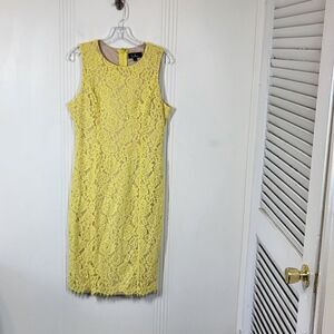 Lulu's Yellow Lace Dress